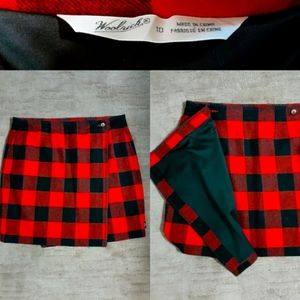 Woolrich Buffalo Plaid Wool Skirt 10